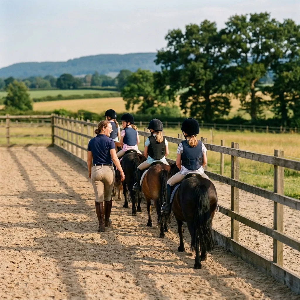 Cours de poney à Villeneuve, Ain